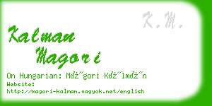 kalman magori business card